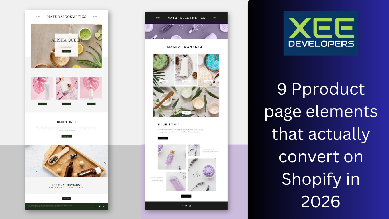 High-converting Shopify product page featuring product images, reviews, trust badges, clear CTAs, pricing, and optimized layout for better conversions.