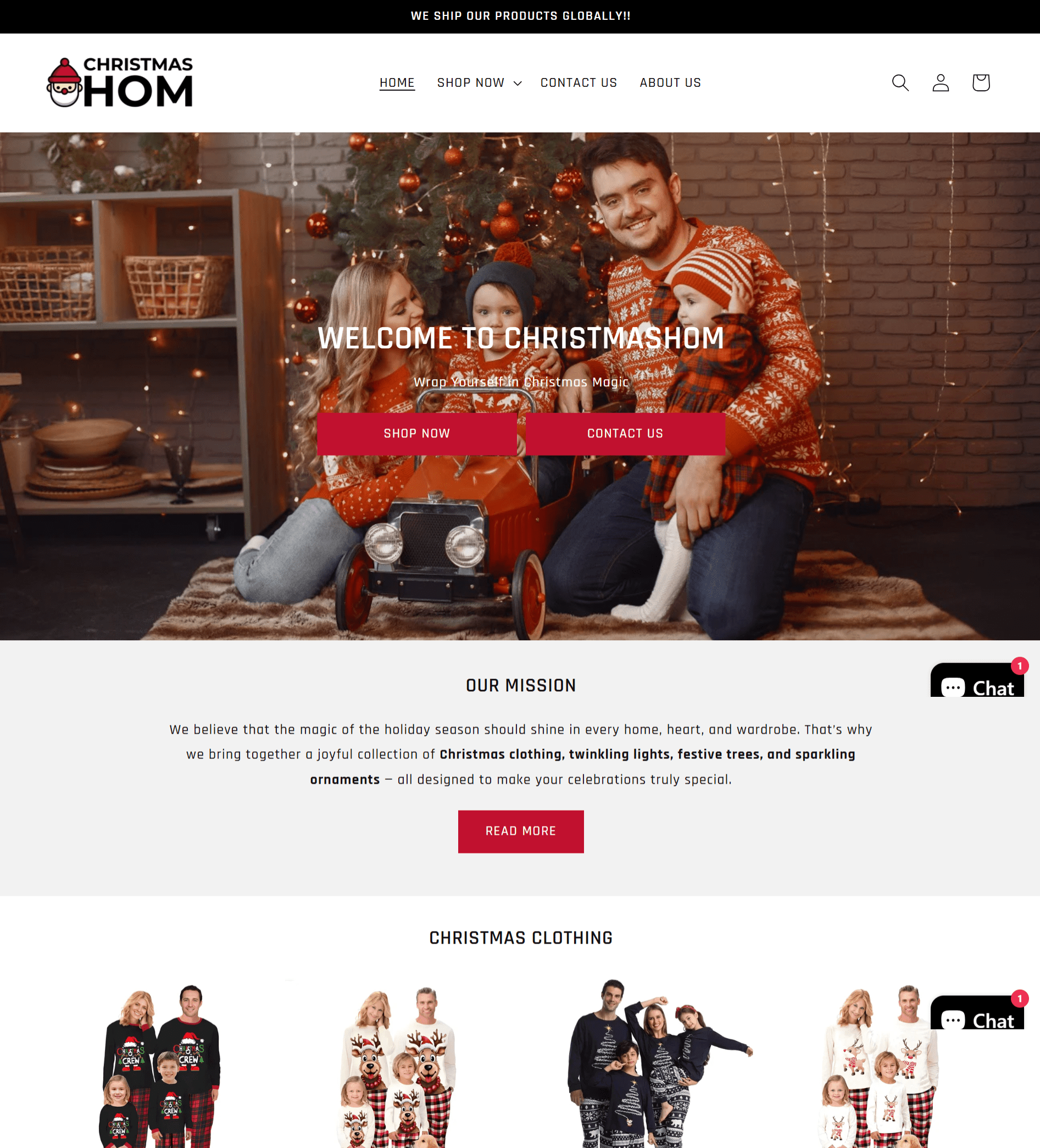ChristmasHom ( Christmas Clothing Store)