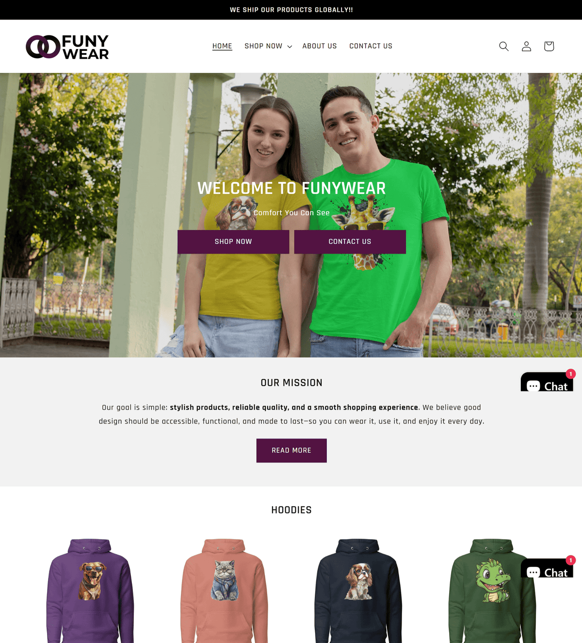 FunyWear ( Funny Animal Logos Print on Demand Clothing Store)