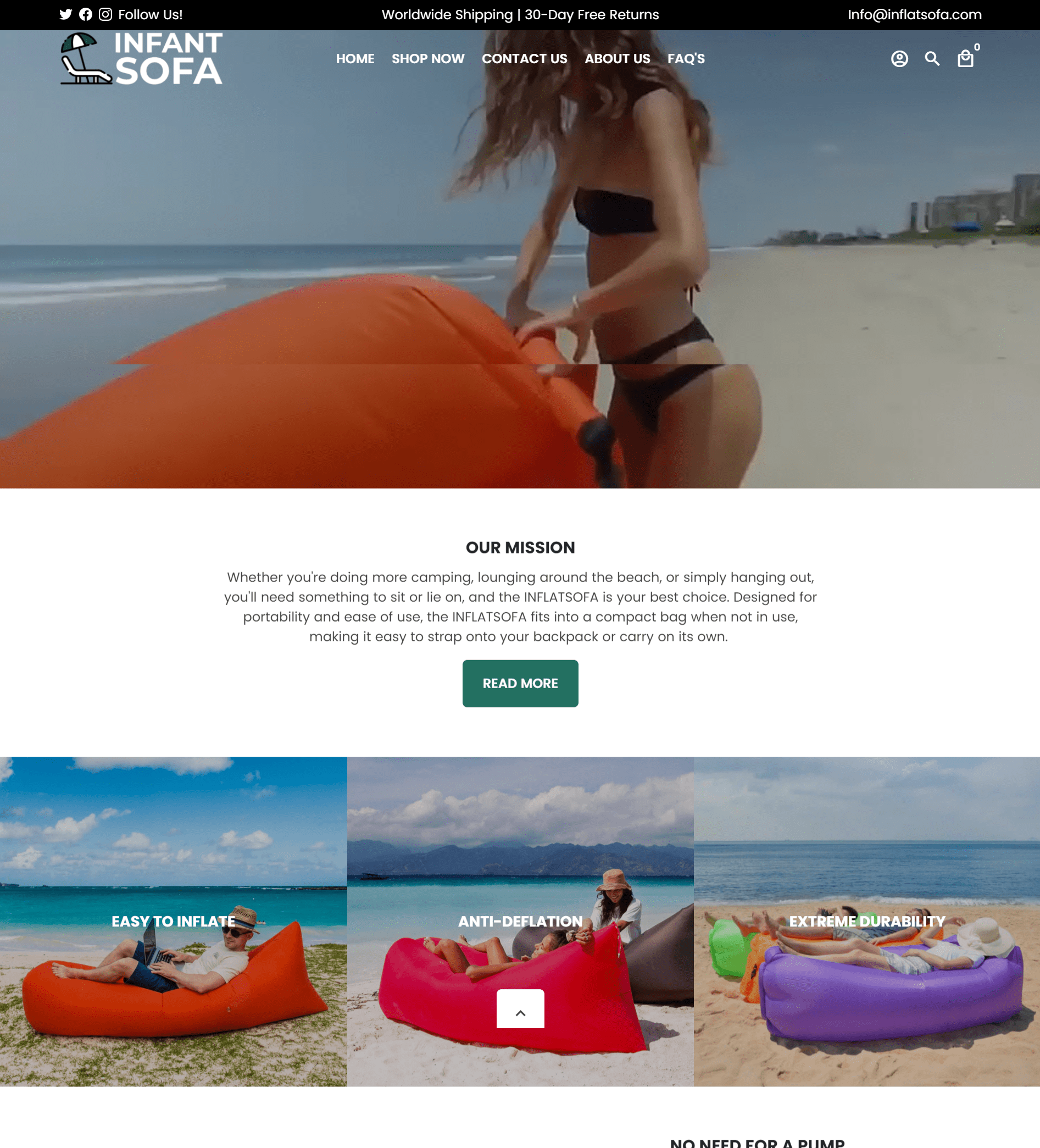 InflatSofa( Portable Beach Sofa Store)