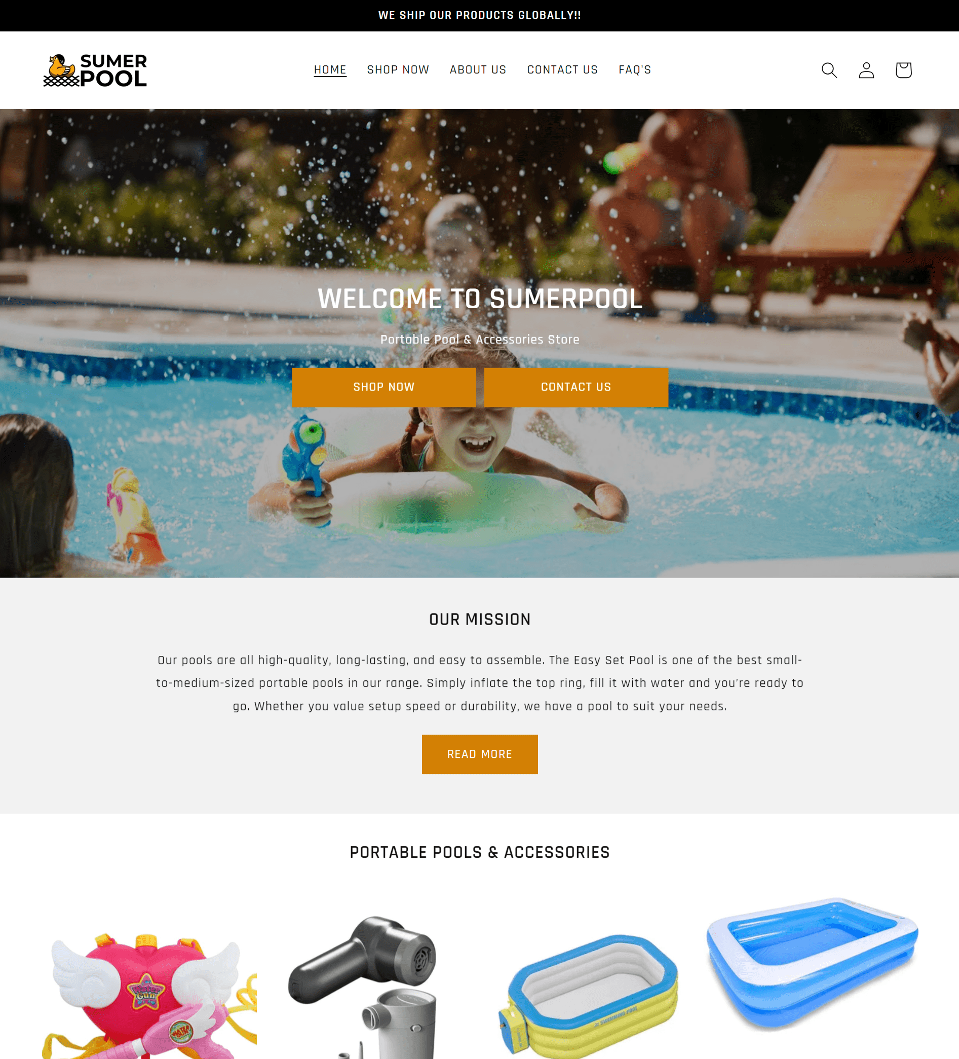 Sumerpool ( Portable Inflatable Pool Store)