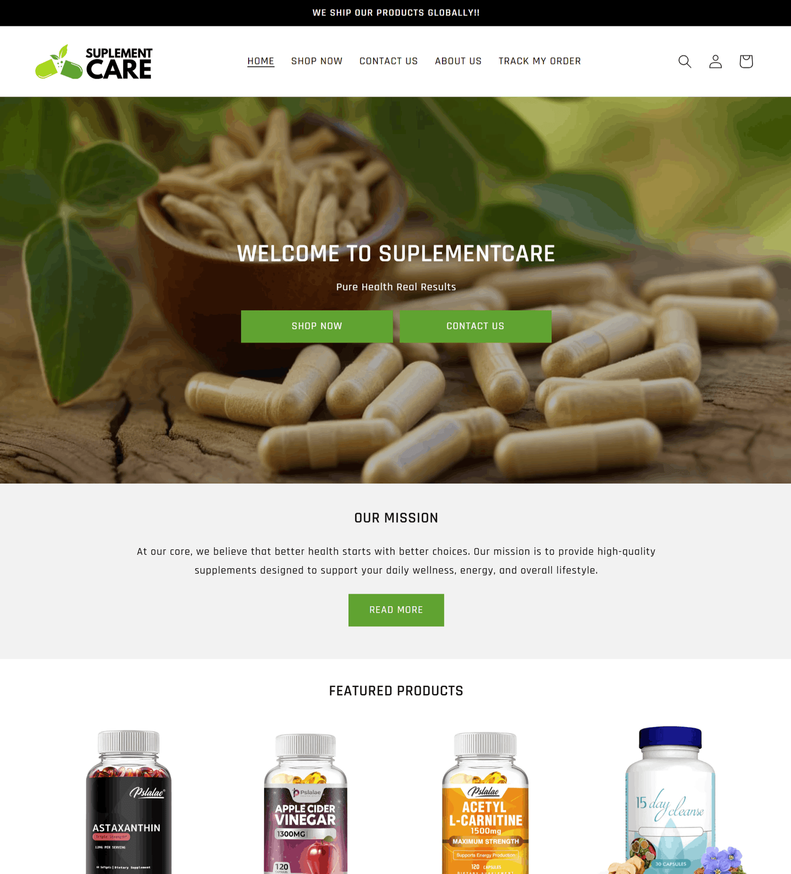 SuplementCare ( Supplements Store)