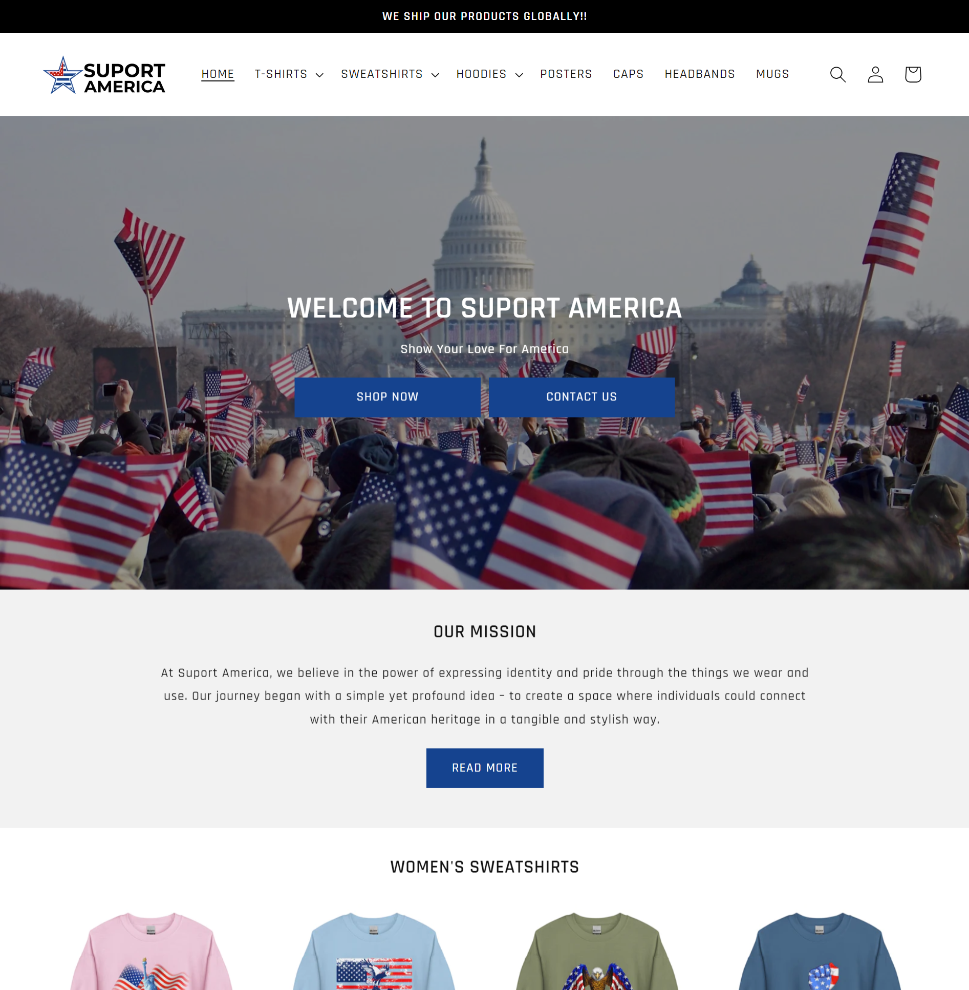 SuportAmerica ( American Flag Apparel Store)