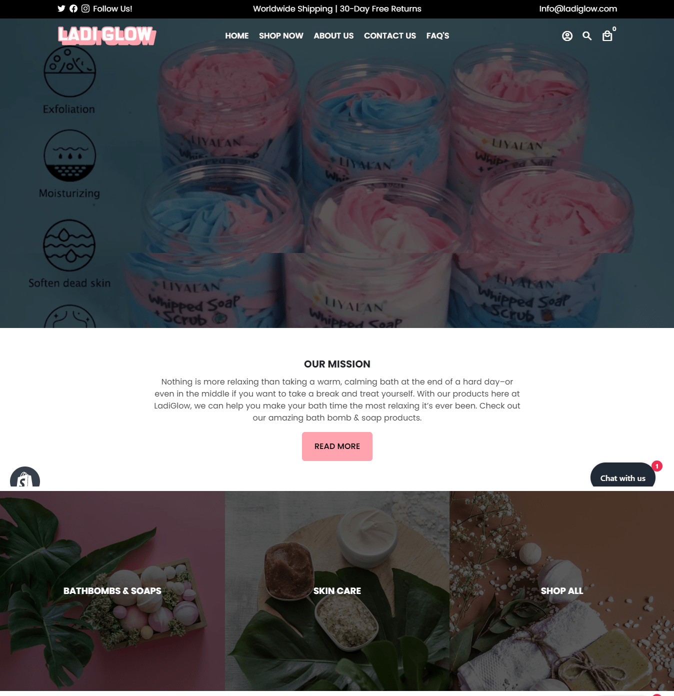 LadiGlow ( Bathbombs, Skin Care & Soaps Store)